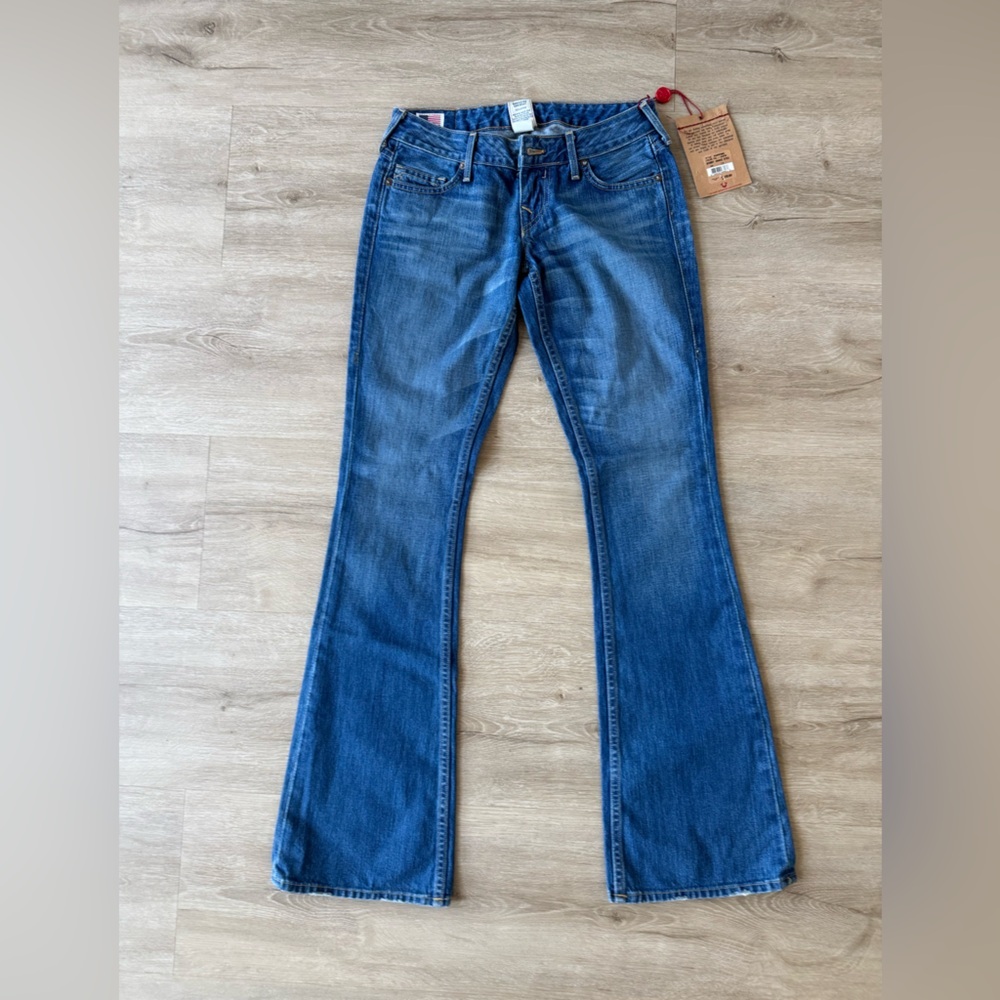 NWT True Religion Women’s Jeans Becca Mid Rise Flare SZ 26 Denim